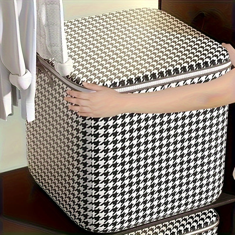 Opvouwbare Houndstooth Opbergdozen met Handvatten