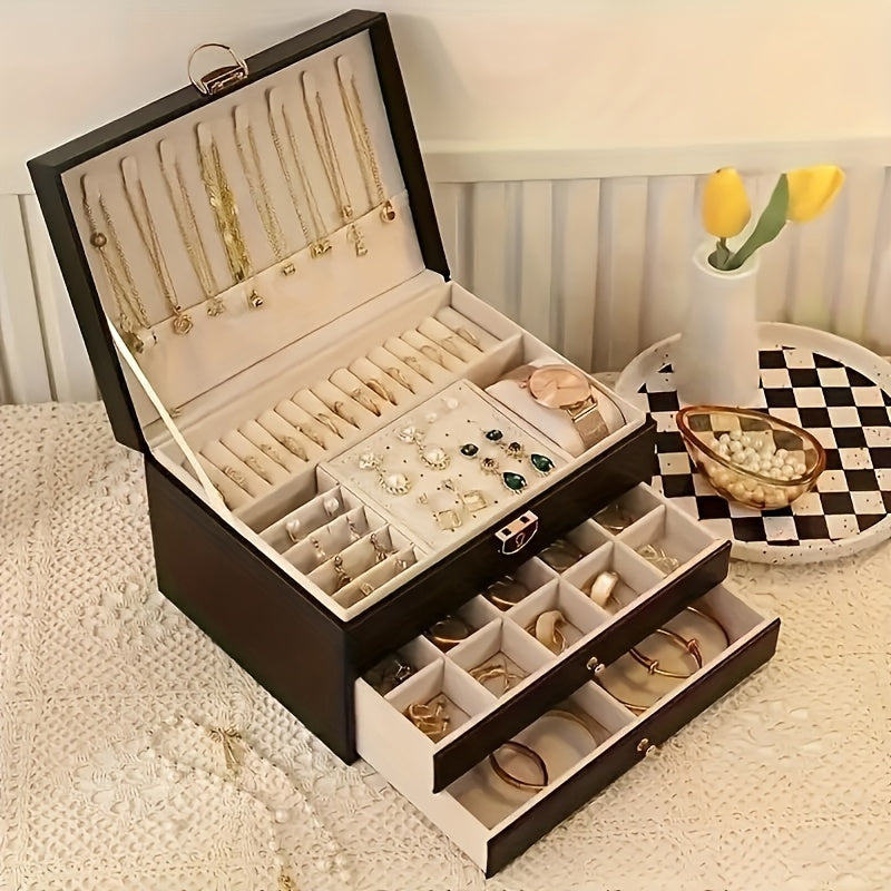 Sieraden Organizer Box – Luxe Opbergdoos voor Kettingen, Ringen en Armbanden