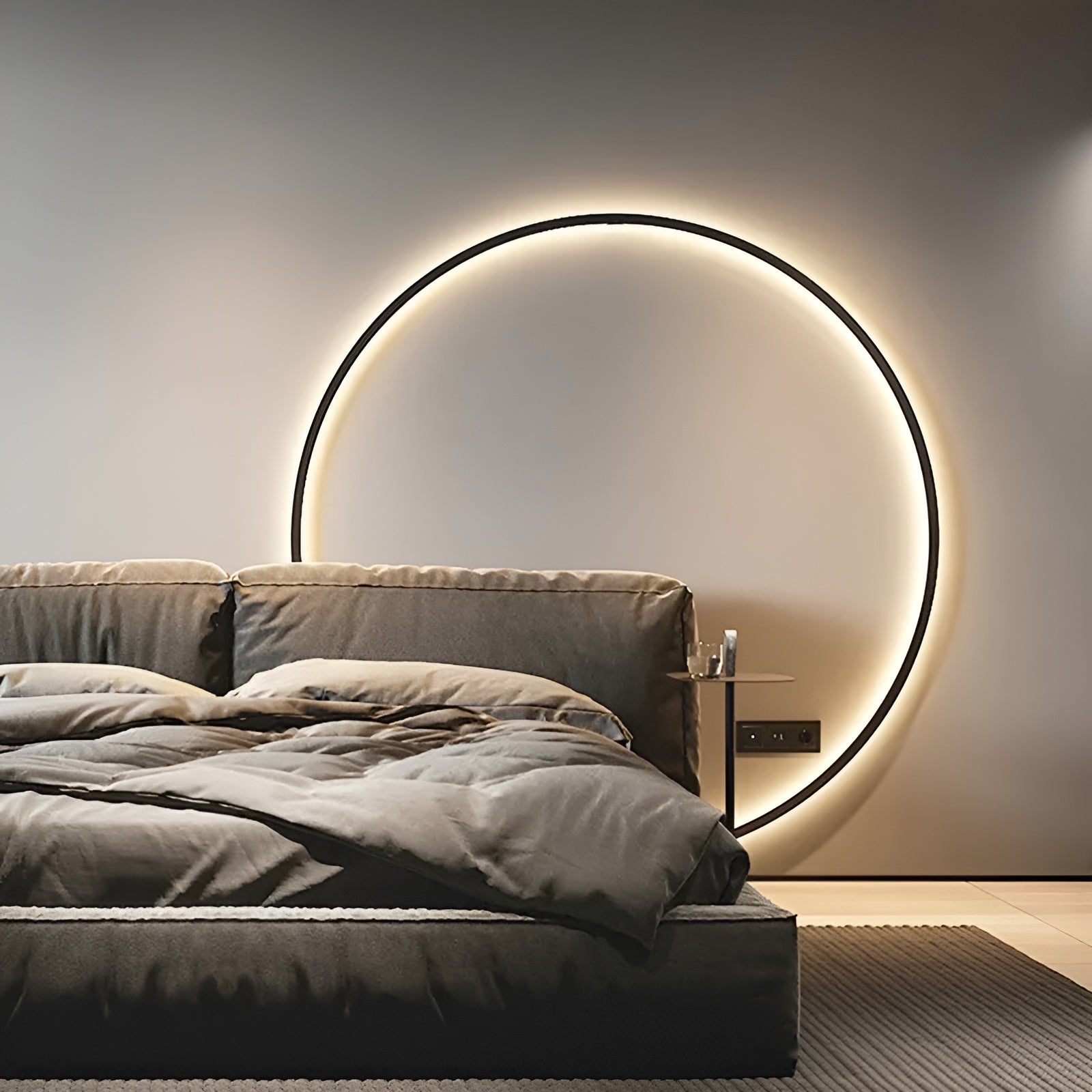 Luminous Circle Lamp - Moderne Minimalistische LED Ronde Wandlamp