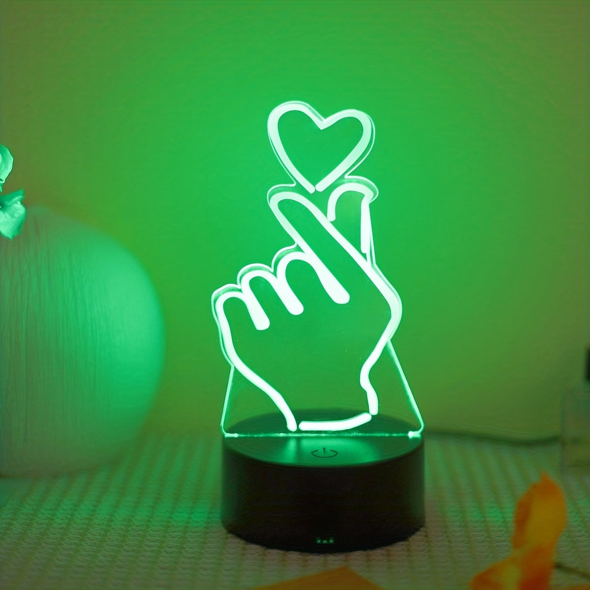 IllumiHeart - 7-kleuren LED Nachtlampje met Touchbediening