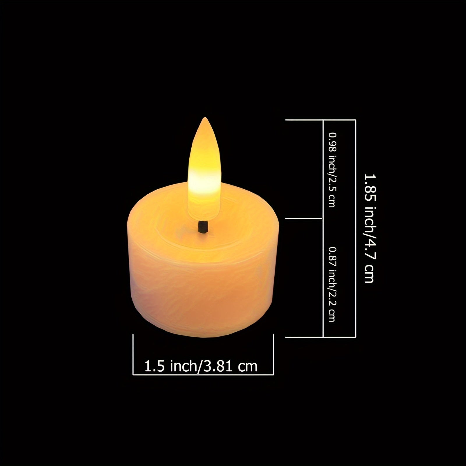 Pack van 6 LED-theelichtjes met afstandsbediening – Romantische, flikkerende kaarsen voor Valentijnsdag