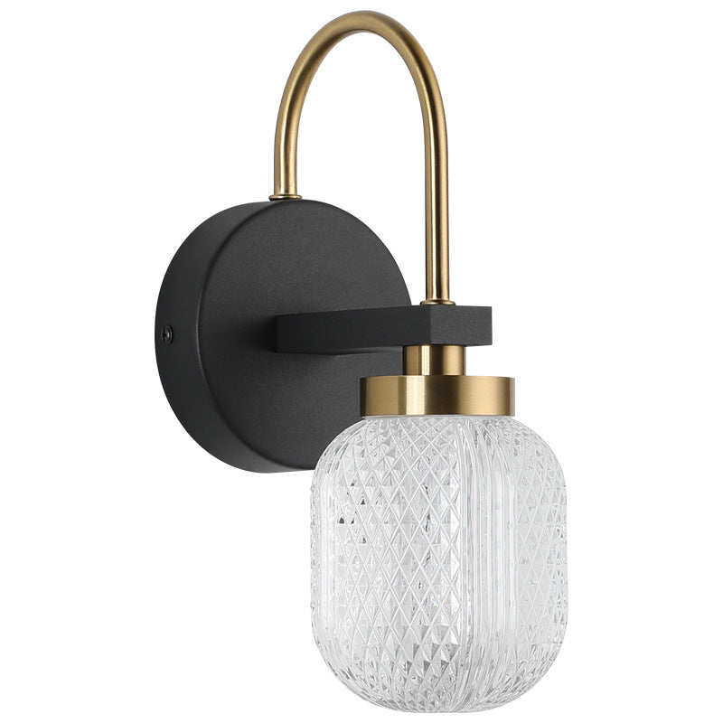 Eryn Moderne LED Wandlamp - Zwart-Goud - Metaal