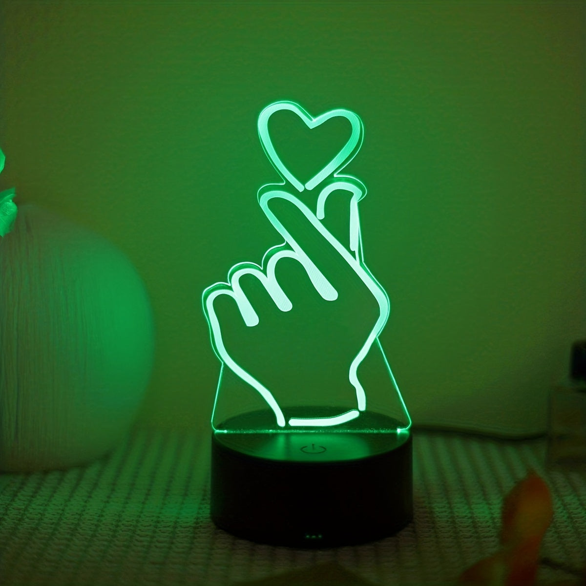 IllumiHeart - 7-kleuren LED Nachtlampje met Touchbediening