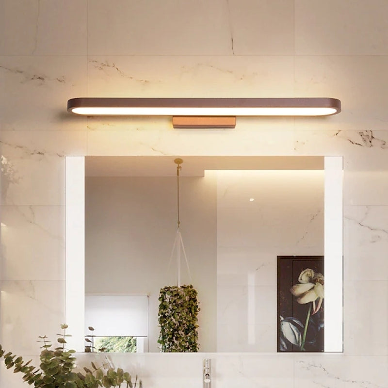 Leigh Moderne Wandlamp Lineair, Goud, Slaapkamer/Badkamer, Metaal