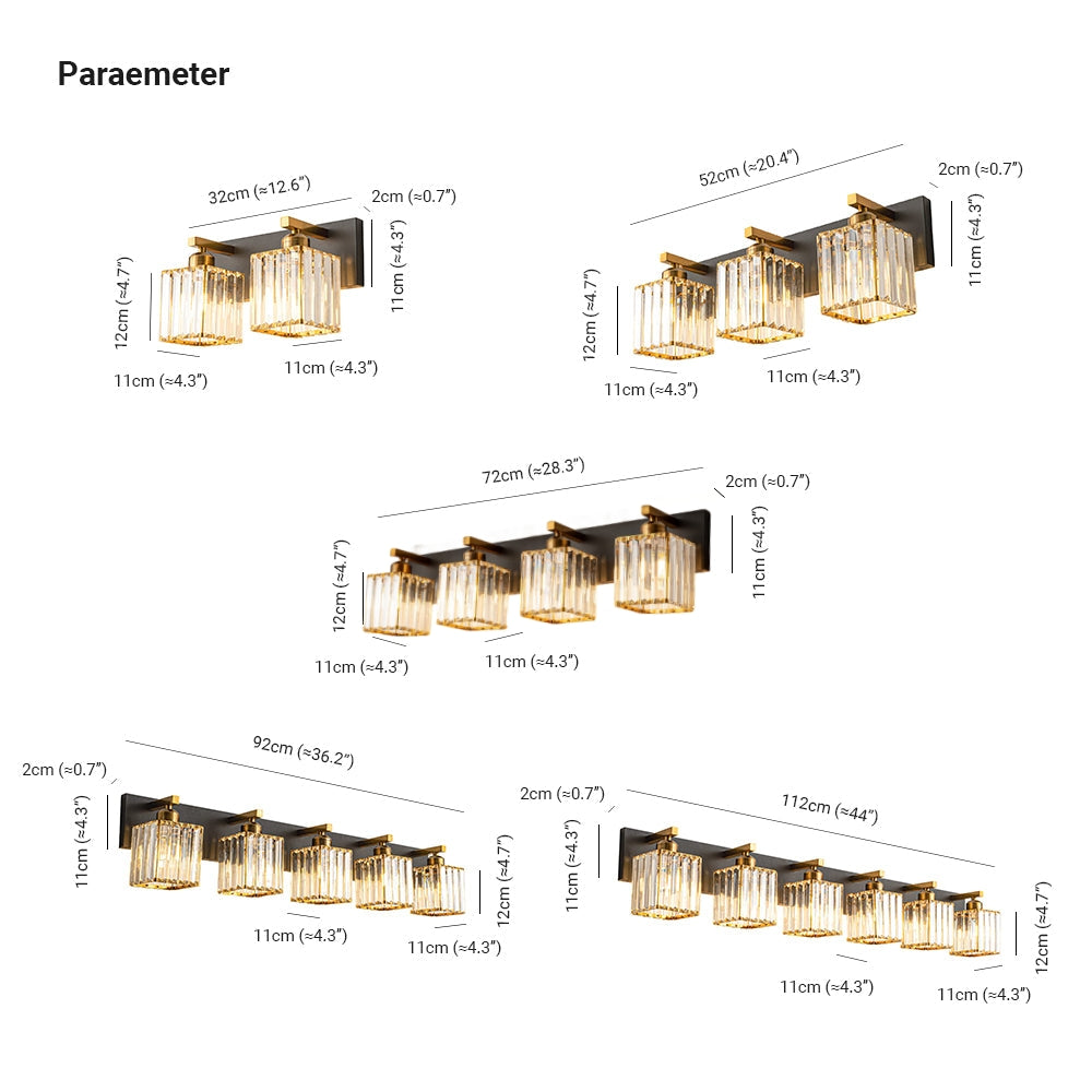 Kirsten Design LED Wandlamp Tweevlam Kristal Badkamer