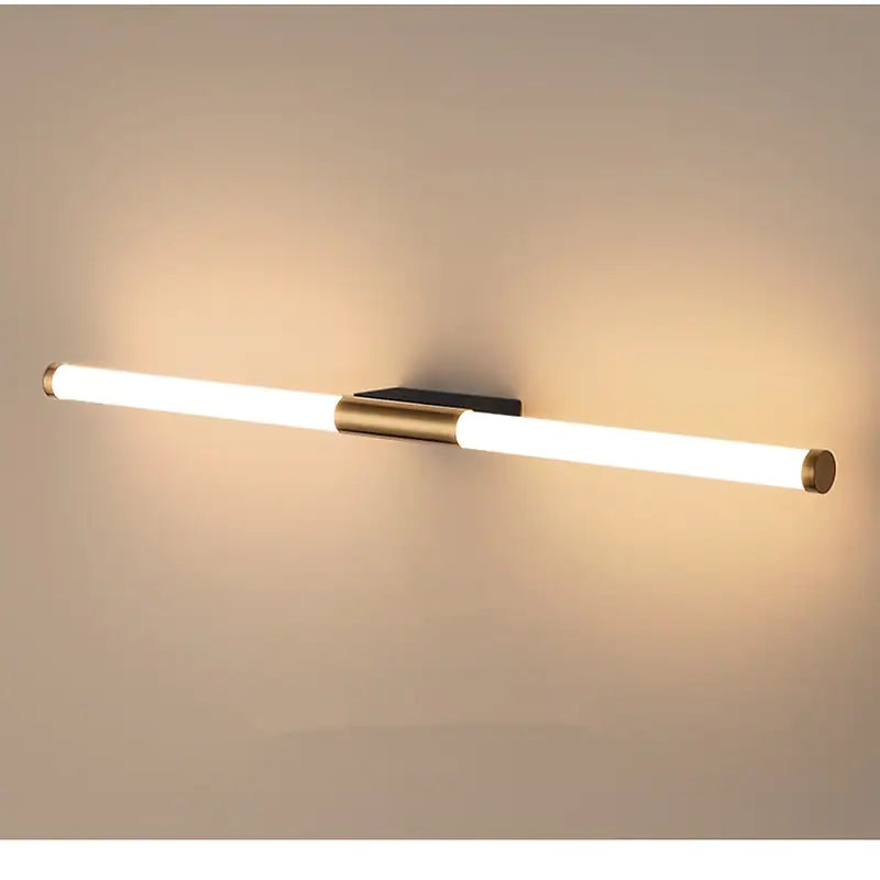 Leigh Eenvoudige Moderne Lineaire LED Wandlamp Wit-Goud Slaapkamer Metaal