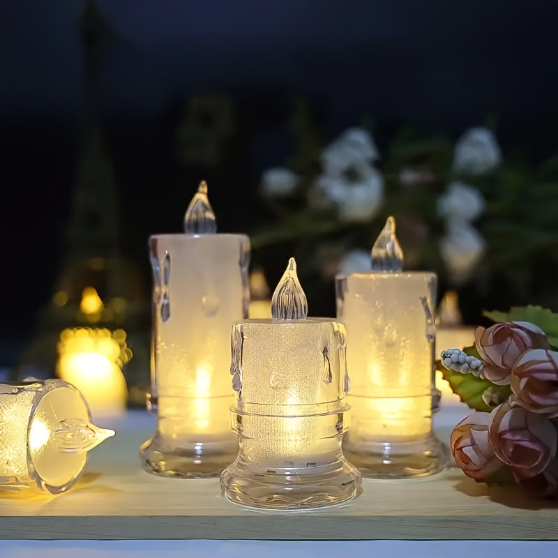 2/3 Stuks LED Flameless Kaarsen – Perfect Voor Familiebijeenkomsten, Diner, Bruiloft en Verjaardag