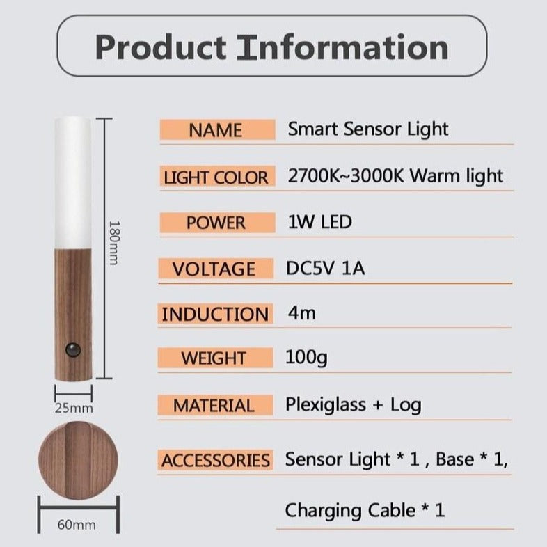 Motion Sensor Oplaadbare Lamp