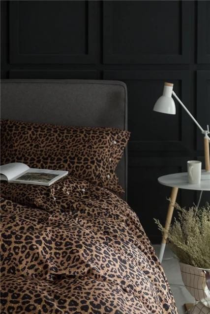 Leo Print Duvet Cover Set - Egyptisch Katoen