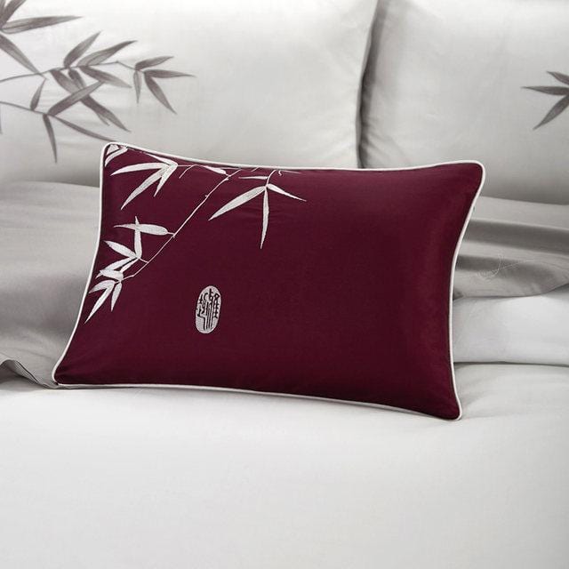 Bamboo White Bloom Duvet Cover Set - Egyptisch Katoen