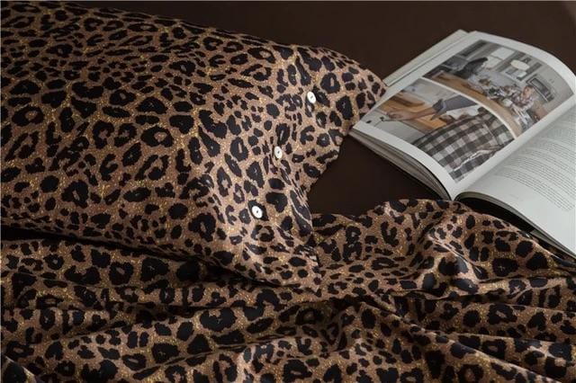 Leo Print Duvet Cover Set - Egyptisch Katoen