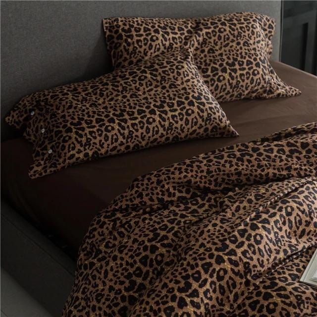 Leo Print Duvet Cover Set - Egyptisch Katoen