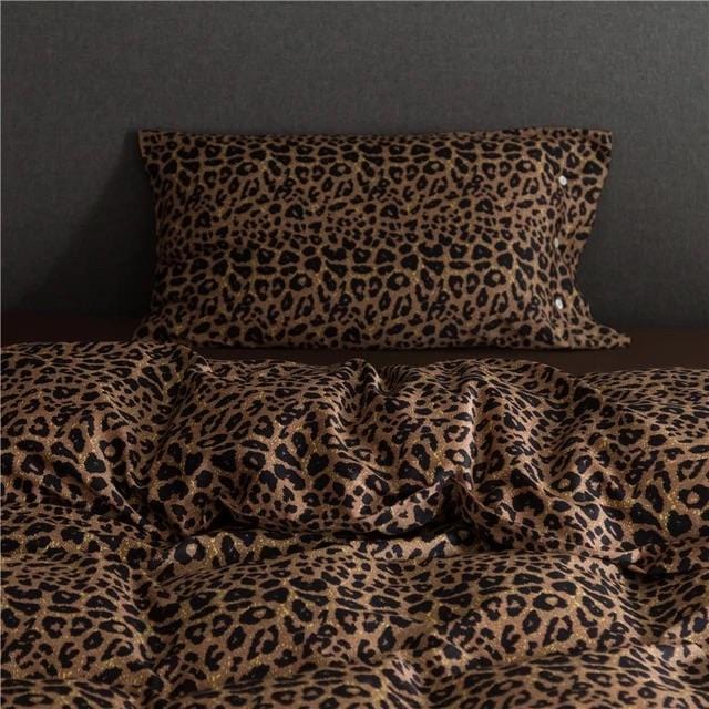 Leo Print Duvet Cover Set - Egyptisch Katoen