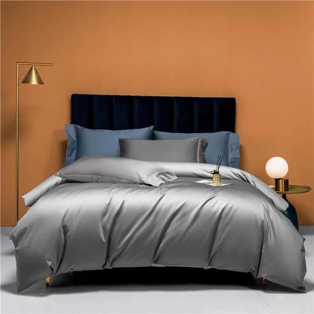 Prarie Orange Reversible Duvet Cover Set - Egyptisch Katoen