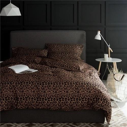 Leo Print Duvet Cover Set - Egyptisch Katoen