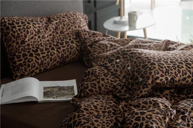 Leo Print Duvet Cover Set - Egyptisch Katoen