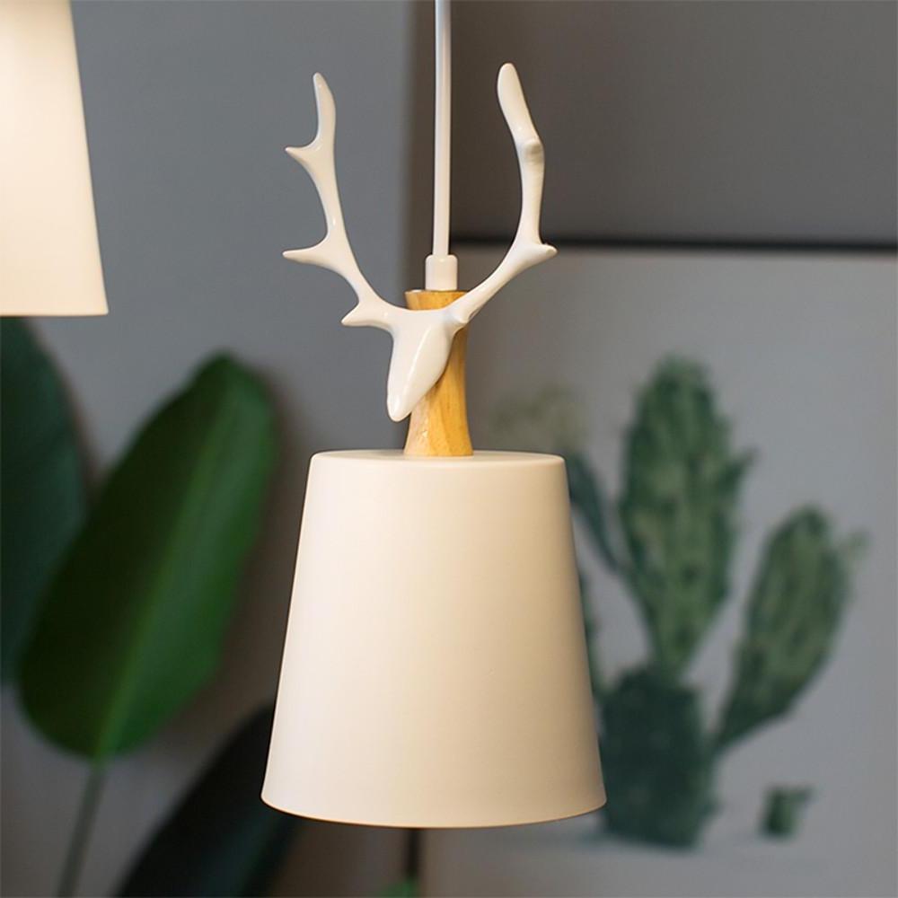 3-light Antler Design LED Classic Chandelier Pendant Light Hanging Lamp