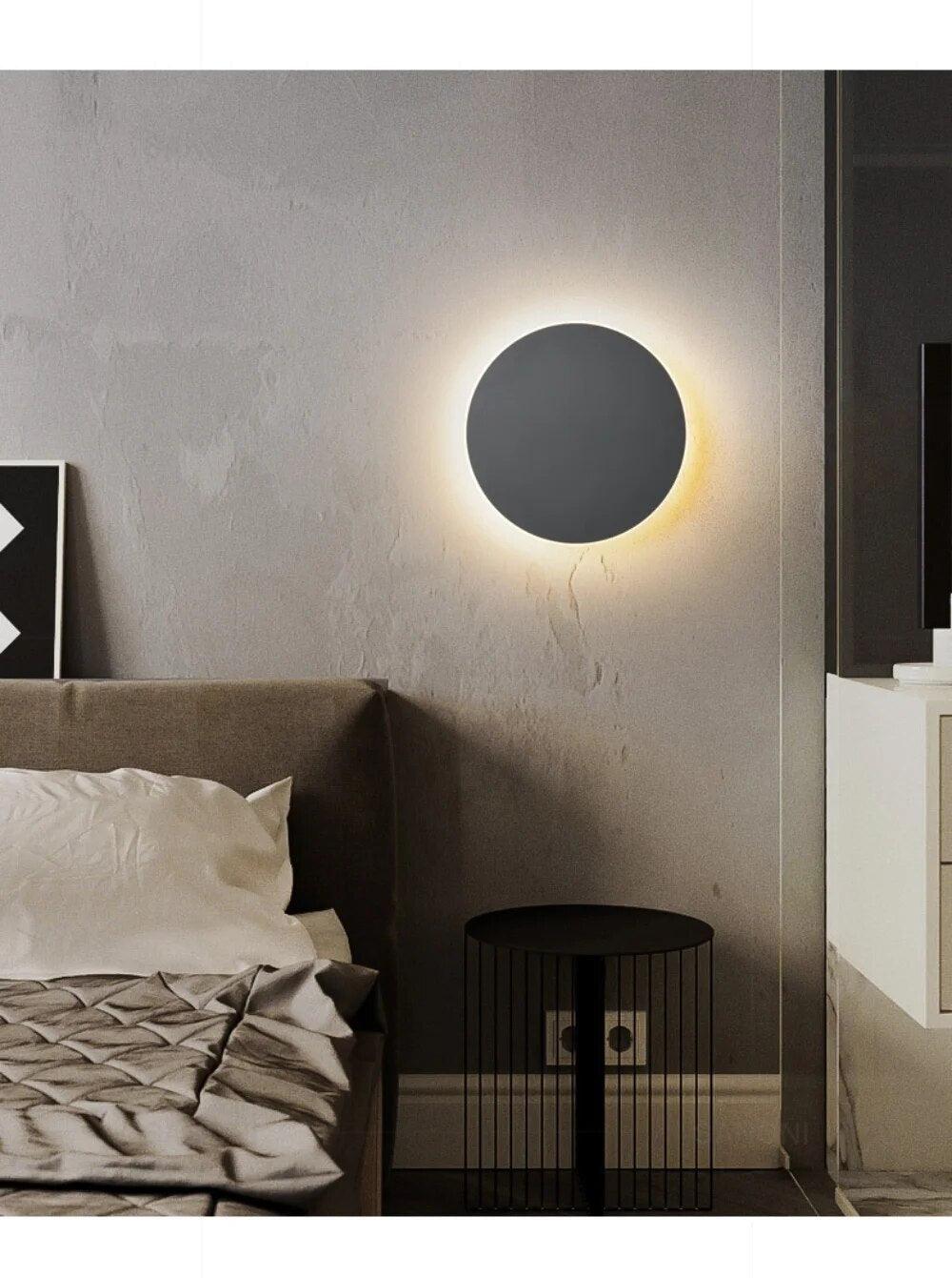 SleekGlow - Moderne Ronde LED Wandlamp