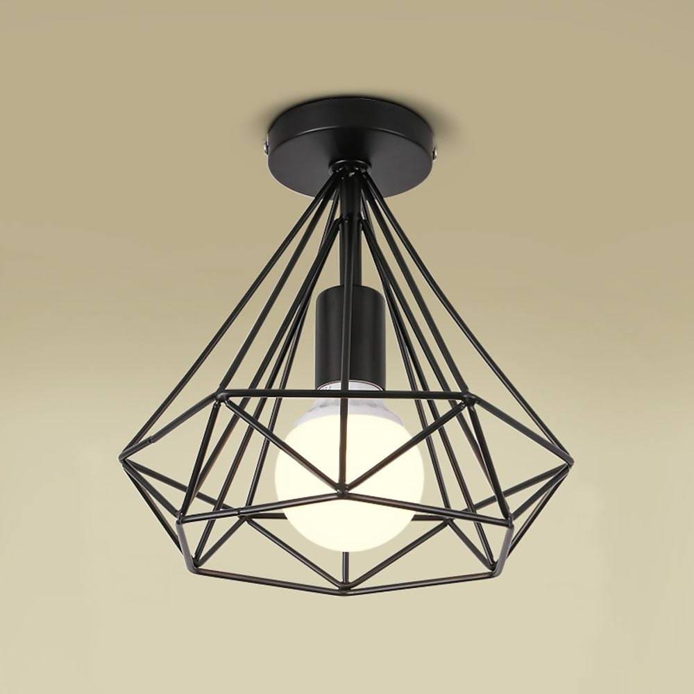 1-Licht Mini Metalen Geometrische LED Retro Plafondlamp