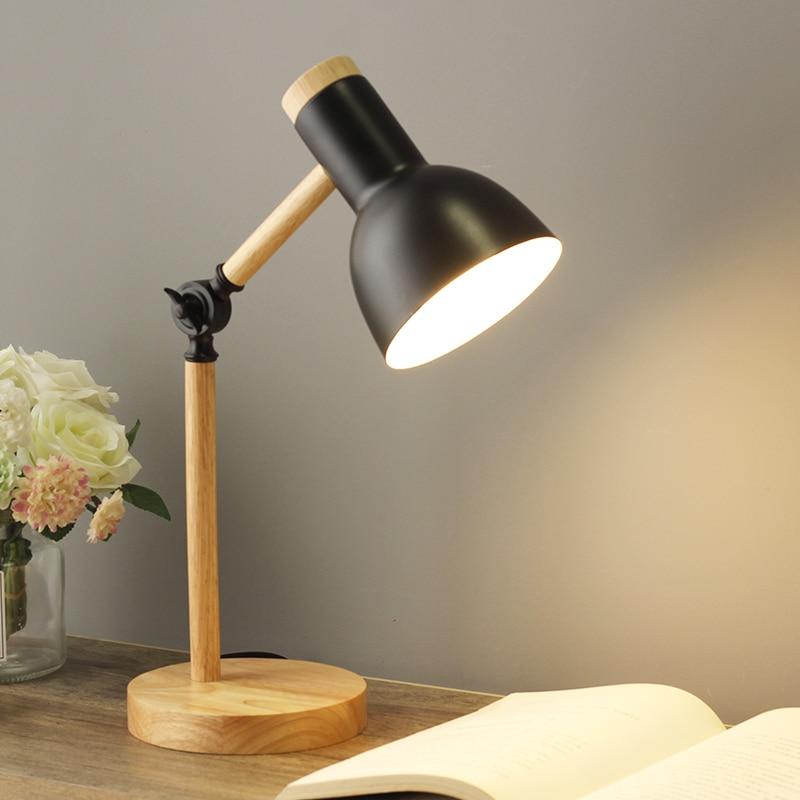 LuminoShade - Moderne Houten Bureau Lamp in Scandinavische Stijl