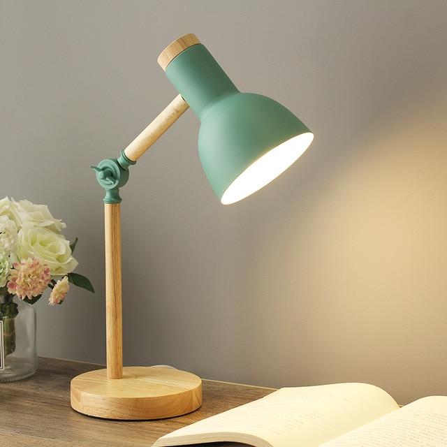 LuminoShade - Moderne Houten Bureau Lamp in Scandinavische Stijl