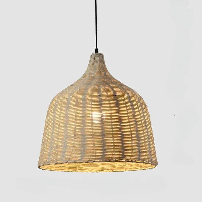 Bamboe Rotan Mand Hanglamp voor de Keuken