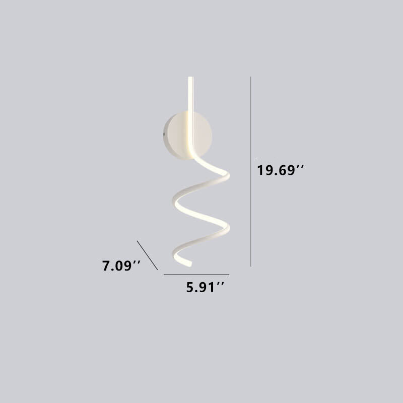 Minimalistische Creative Arcs Lines LED-wandlamp met 1 licht