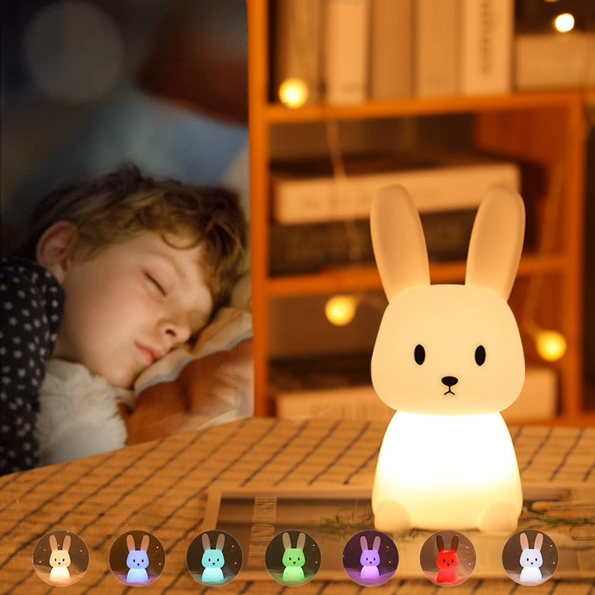 Bunny Touch-LED-Nachtlamp voor Kinderen