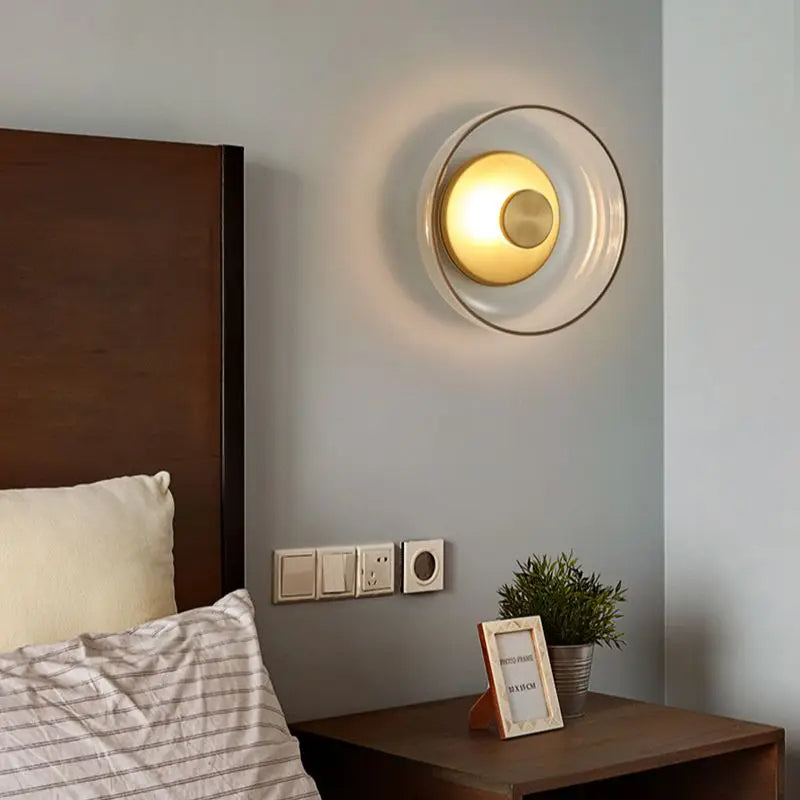 Glazen Kom Slaapkamer Bedlamp Wandlamp